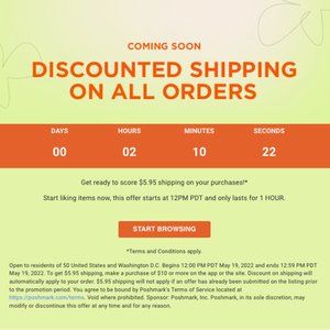DISCOUNTED SHIPPING! 1 HOUR ONLY!